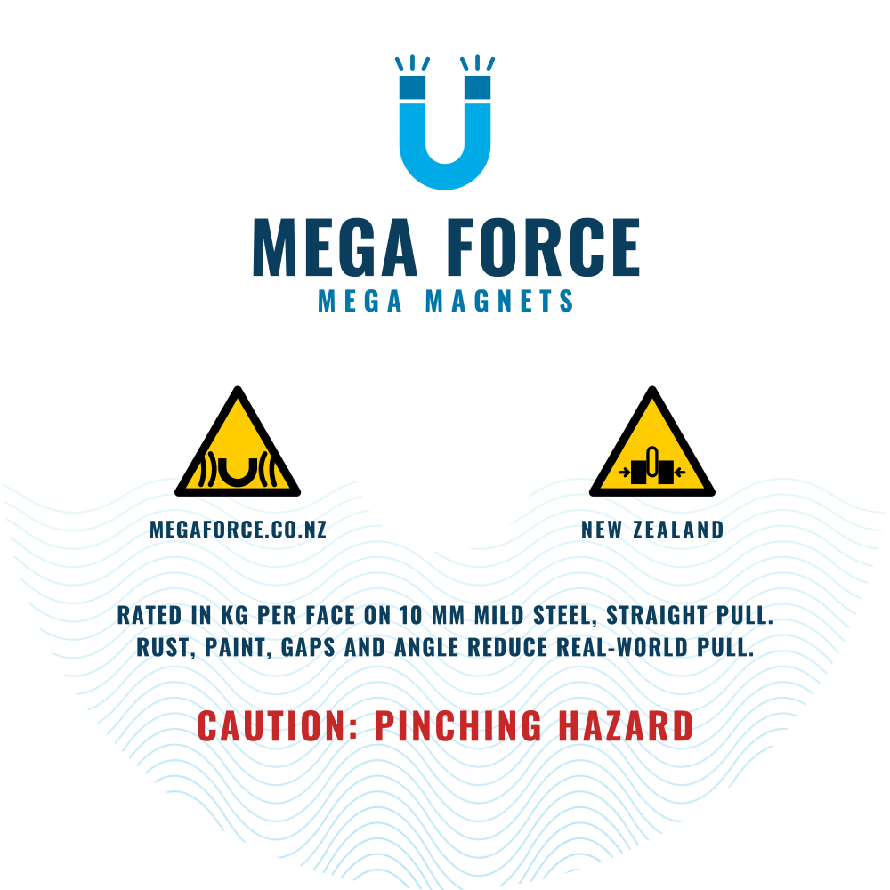 Mega Force printed face sticker for a Mega Magnet